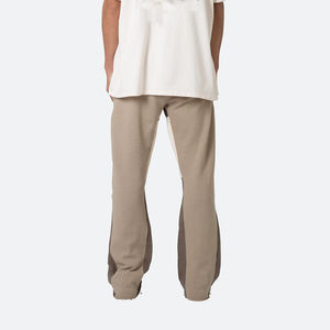 Pantalones de chándal casuales de hombre de alta calidad 2026, de algodón French Terry, con dobladillo abierto y patchwork, para invierno - Product Image 4