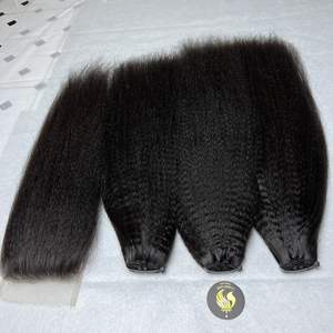 Extensiones de cabello rizado y recto, cabello humano crudo sin procesar, envío rápido, productos de venta caliente - Product Image 2