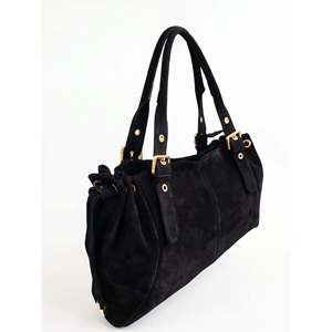 Soft <b>Handbag</b> in Genuine Suede Leather - Made in Italy - Art. 26147 - Product Image 3