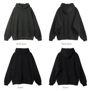 Sweat-shirts et pulls à capuche décontractés pour hommes, couleur unie, coupe ample, design avec poche, pull à capuche personnalisé - Product Image 3