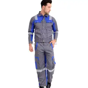 Quần Yếm làm việc mặc đồng phục cho ngành công nghiệp xây dựng chống tĩnh điện chống ngọn lửa đồng phục an toàn cho công nhân làm việc an toàn tổng thể
