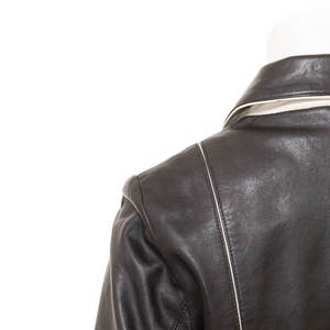 Chaqueta de Cuero Genuino para Mujer, Diseño Personalizado con Logotipo, Acolchada, Satinada, Transpirable, Impermeable, Invierno, Colores Personalizados - Product Image 5