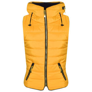 Nuevo estilo de las mujeres Puffer impermeable bordado burbuja sin mangas con capucha chaleco transpirable servicio OEM - Product Image 1