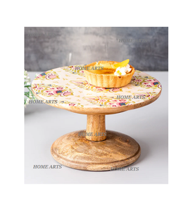 Support de service à gâteaux en bois de dernière conception avec des chocolats de forme ronde de qualité supérieure au prix le plus bas - Product Image 3