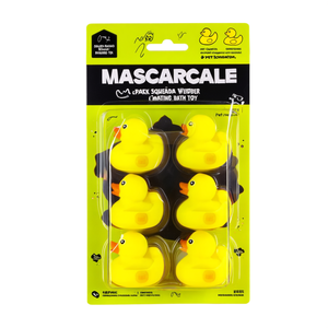 Lot de 6 canards en caoutchouc jaunes qui couinent, jouets de bain flottants pour animaux de compagnie - Product Image 2