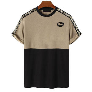 Camisetas de Hombre de Último Diseño con MOQ Bajo, Ropa Casual de Verano, Impresión de Logotipo Personalizado, Poliéster/Algodón, Secado Rápido y Transpirable - Product Image 1