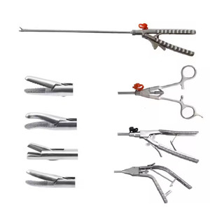 2025 High Quality <b>Laparoscopic</b> 5mm Reusable Surgery Needle Holder Stainless Steel Surgical <b>Instruments</b> CE ISO Approved - Product Image 1