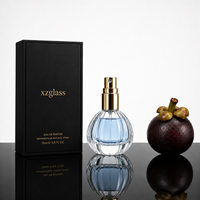 Vente en gros de flacons de parfum en verre transparents élégants et luxueux en forme de citrouille de 15 ml avec couvercle et vaporisateur, possibilité d'imprimer un logo