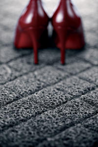 Vente en gros de tapis de sol d'extérieur en PVC de luxe avec fonction antidérapante effet de dépoussiérage tapis de porte lavable avec logo personnalisé pour la maison - Product Image 4