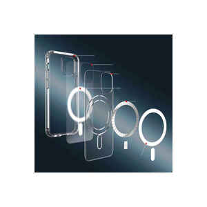 Étui de chargement sans fil transparent en silicone Netzy pour iPhone 13 Pro 14 Plus, coque antichoc magnétique en PC souple avec finition givrée - Product Image 5