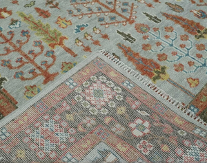 Tapis en laine indien Oushak afagani fait à la main, de haute qualité, écologique, taille salon, tapis et ensembles de tapis très vendus - Product Image 1