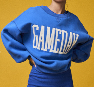 Vente en gros de sweats chinés gameday surdimensionnés personnalisés de haute qualité pour femmes pull à col rond hiver solide devant tricoté - Product Image 4