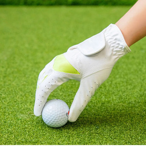 Fabricante al por mayor de los hombres Cabretta guantes de golf de cuero con logotipo personalizado equipo deportivo genuino - Product Image 6