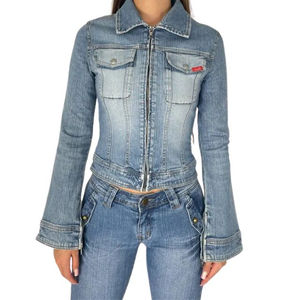 OEM/ODM Custom <b>Light</b> Blue Denim Jean <b>Jacket</b> <b>for</b> <b>Women</b> Premium Quality Warm Winter Comfortable <b>Jackets</b> <b>for</b> <b>Women</b> Varsity <b>Jacket</b> - Product Image 1