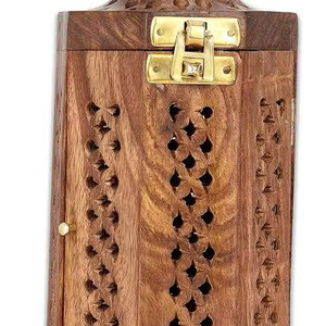 ที่ใส่ธูปไม้แบบดั้งเดิมที่ใส่เถ้าที่ทำด้วยมือสำหรับโยคะการทำสมาธิด้วยน้ำมันหอมระเหย - Product Image 1