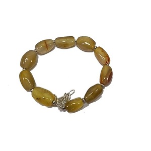 <b>Men</b> and Women Crystal Yellow Jade Pipe Adjustment Round <b>Beads</b> <b>Bracelet</b> Maker Stones Style Fashion Jewelry Energy-Giving Gift - Product Image 5