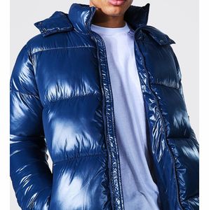 Vestes pour hommes Veste en duvet à col montant mince tendance pour hommes Duvet de canard blanc Printemps et automne Vestes décontractées légères et chaudes - Product Image 3