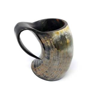 NOUVEAU MUG DE CORNE DE BUFFALO À BOIRE DE MEILLEURE QUALITÉ BIÈRE À BOIRE Tasse Viking à prix abordable de l'Inde Occasion de Noël - Product Image 3
