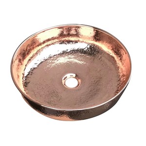 Évier artisanal sur mesure en cuivre patiné et laiton brossé |   Lavabo sur pied de luxe moderne pour salle de bain/toilettes, haut de gamme - Product Image 6