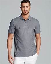 Style formel de haute qualité à séchage rapide pour hommes pour T-shirts polo propre étiquette tissu tricoté respirant en coton Spandex de golf écologique - Product Image 6