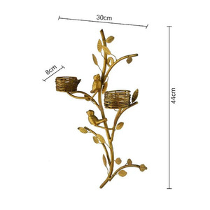 Wall <b>Tea</b> <b>Light</b> Candle Holder with Glass Votive for Home Decor Diwali Indian Wedding Made of Glass and Metal Return Gifts - Product Image 3