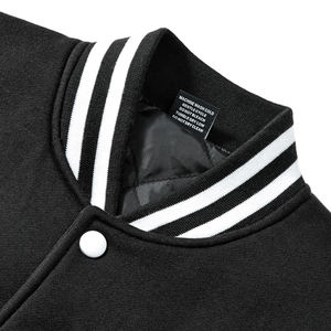 Veste de baseball brodée en chenille de laine pour hommes, avec logo personnalisé, vestes universitaires Letterman, cuir vierge de rue - Product Image 3