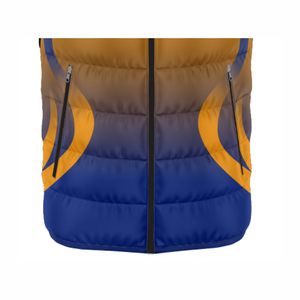 Chaleco acolchado de cuero acolchado sin mangas personalizable para hombre, chaqueta de burbujas de Hip Hop, ropa informal para exteriores, opciones al por mayor - Product Image 5