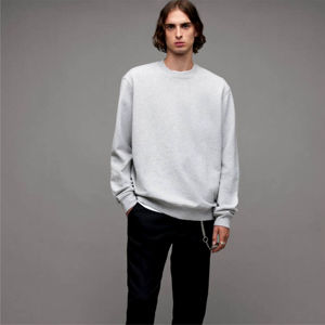 Sweat-shirt à col rond pour homme de haute qualité, 100% coton, polaire uni, écologique, impression et broderie personnalisées, logo personnalisé, automne et hiver - Product Image 6