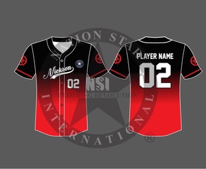 Sublimación Hombres Uniforme de béisbol Desgaste Botón Abajo Jersey de béisbol para la venta Tallas grandes Hombres Camisa de béisbol - Product Image 4