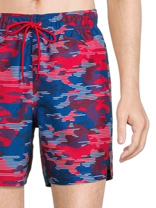 2025 nueva tendencia de verano para hombres 100% algodón americano Casual pantalones cortos de natación 3D Digital impreso Vintage caliente sólido playa conjunto medio - Product Image 5