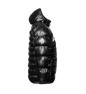 2025 chaqueta acolchada de lona con logotipo personalizado para hombre, chaqueta acolchada brillante con cuello levantado y cierre de cremallera, chaqueta informal de invierno con burbujas - Product Image 6