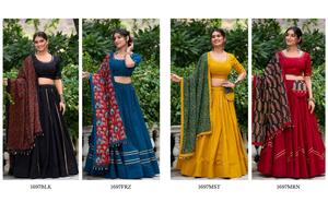 ชุดราตรีคอตตอน Navratri lehenga choli ออกแบบสำหรับผู้หญิงงานแต่งงานออนไลน์ช้อปปิ้ง surat อินเดียปากีสถานสำหรับ2024 - Product Image 6