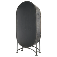 Meuble Bar Industriel Rustique Antique en Bois de Mangue Écologique et Durable pour Extérieur, Salle de Sport, Hôtel, Maison, Restaurant, Café, Entrepôt
