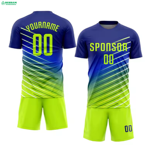 Camisetas de Fútbol para Hombre, Camiseta de Fútbol de Manga Corta, Pantalones Cortos de Fútbol, Sublimados Personalizados, Transpirables, de Secado Rápido, 100% Poliéster - Product Image 4