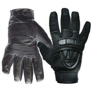 Gants en cuir pour moto, gants de moto en cuir, gants de moto pour hommes, double articulation en cuir, vêtements de course - Product Image 4