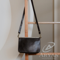 Tas tangan wanita bulu kulit sapi asli, dompet tangan wanita bulu kulit asli, tas selempang desain baru Multi fungsi