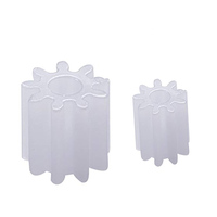 Engrenage à vis sans fin personnalisé en plastique blanc, haute vitesse de rotation, utilisations multiples pour poulie, courroie, arbre, robot, moteur RC, kit de voiture DIY