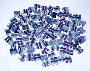 Meilleure Qualité de Cabochons en Fluorite Naturelle en Vrac, Formes Mixtes, Quartz Grade AAA, Tailles Personnalisables pour la Fabrication de Bijoux - Product Image 2