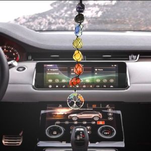 Nouveau Titre Arbre de Cristal Naturel Chakra en Pierre Roulée à Suspendre pour Voiture et Porte - Décoration Feng Shui Énergisée Reiki - Product Image 5