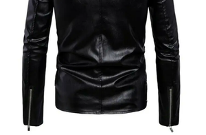 เสื้อแจ็กเก็ตหนังแฟชั่นสำหรับผู้ชายเสื้อแจ็กเก็ตหนังสำหรับผู้ชายแบบลำลองสำหรับ2025 - Product Image 6