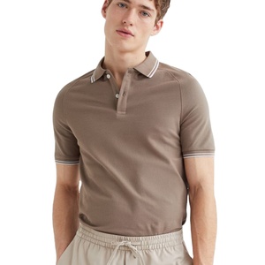 T-shirt polo 100% coton de haute qualité pour hommes, nouveau design de mode décontracté imprimé solide pour l'été, vente en gros - Product Image 1