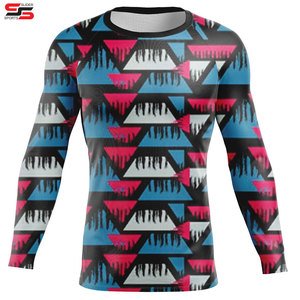 Protector de sarpullido para hombre ligero al por mayor a la venta, protector de sarpullido transpirable hecho en poliéster para hombre - Product Image 6