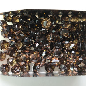 Cuarzo Ahumado Natural de 7MM, Corte Brillante Redondo, Gema Suelta de la Mejor Calidad para la Fabricación de Joyas - Product Image 3