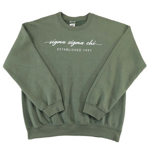 เสื้อสเวตเตอร์คอกลมสำหรับผู้ชายไซส์พิเศษออกแบบได้ตามต้องการใช้ปักลายด้วยกรดผ้ากำมะหยี่สำหรับฤดูหนาว - Product Image 1