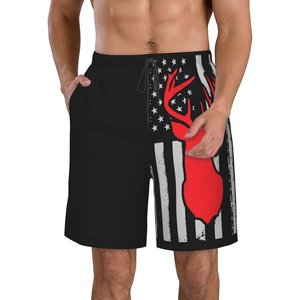 Drapeau personnalisé Sublimation Shorts de plage Hommes Femmes Unisexe Séchage rapide 100% Polyester Imprimé Maillots de bain avec poches Short de bain d'été - Product Image 1