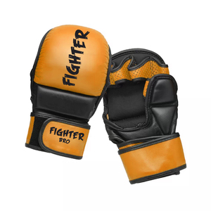 Gants de combat professionnels en cuir PU gants d'entraînement légers MMA grappling dragonne réglable équipement de combat MMA - Product Image 6
