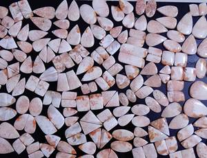 Par de Gemas Semipreciosas de Cuarzo Natural, Cabujones Sueltos al por Mayor de Alta Calidad para la Fabricación de Joyería, India - Product Image 4