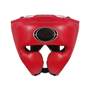 Casco de Boxeo MMA Personalizado OEM de Cuero Vacuno Transpirable Ajustable Casco de Seguridad Protector Facial para Adultos - Product Image 1