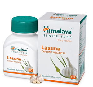 Himalaya Lasuna Wild Herbal Tablets Suplemento Ayurvédico natural en contenedor de plástico para el bienestar diario Exportación DE LA India - Product Image 1