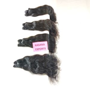 Extensions de cheveux humains indiennes 100 % Remy vierges, ondulées profondes, cuticules alignées, noires naturelles, avec dentelle frontale, application facile, pour femmes, livraison directe - Product Image 1
